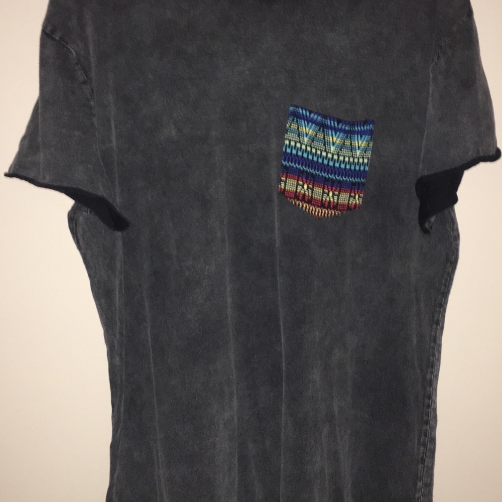 Koto SS Shirt Gray/Black w/ printed pocket Small